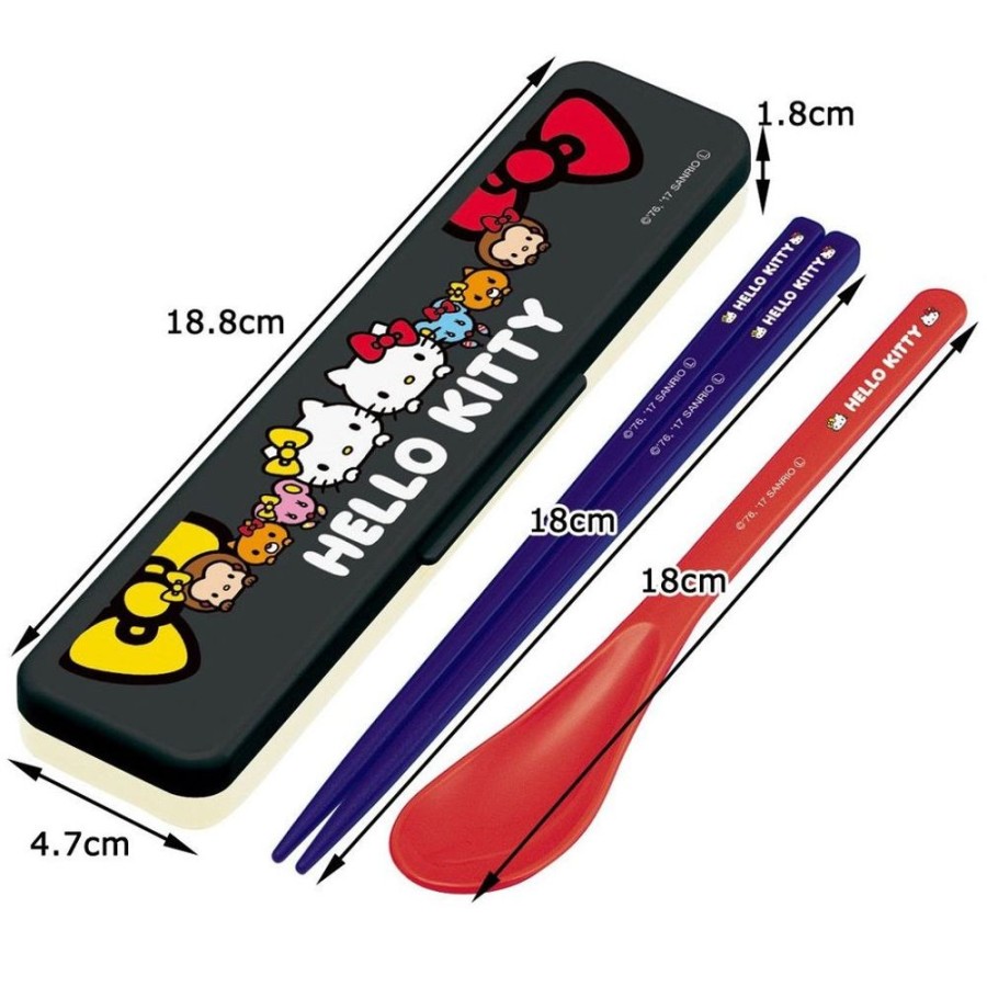 Anime Skater | Hello Kitty Mimmy Chopsticks And Spoon Set