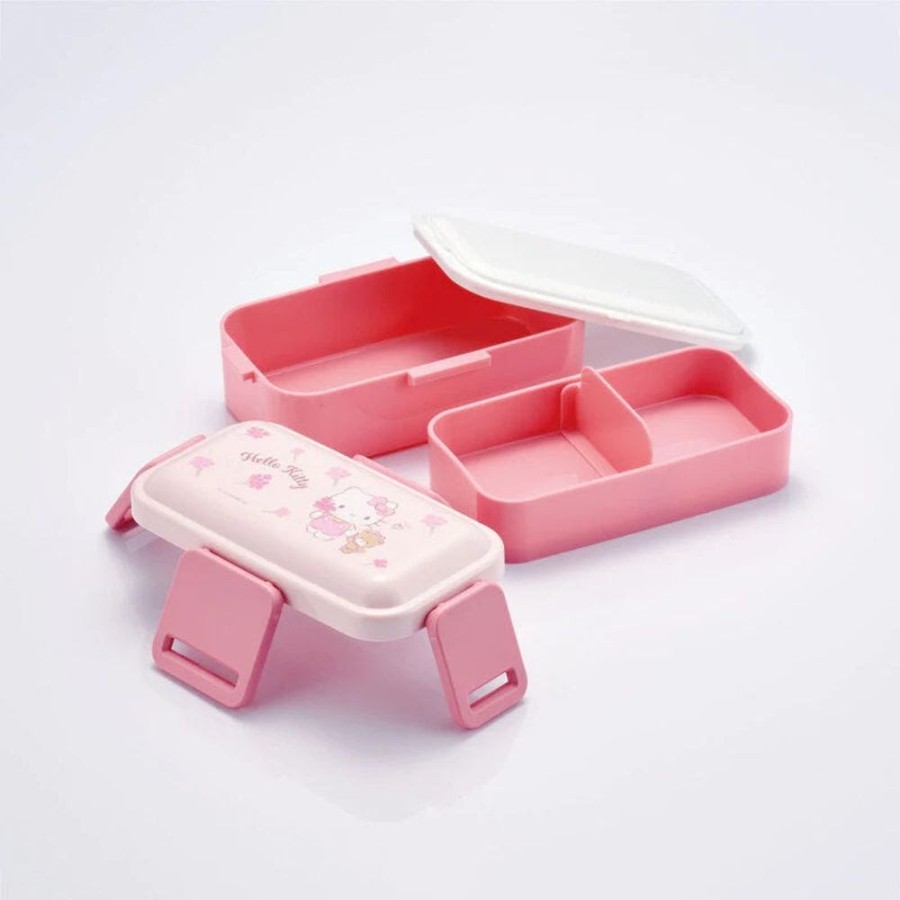 Anime Hello Kitty | Hello Kitty Flower Two-Tier Bento Box | 600Ml