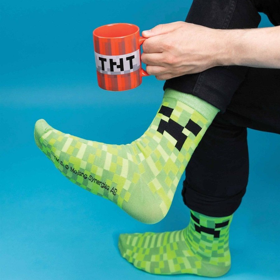 Food & Drinks Minecraft | Minecraft - Creeper Mug & Socks Gift Set