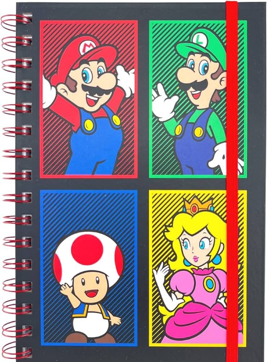 Popculture Super Mario Bro | Super Mario - Character Panels - A5 Notebook