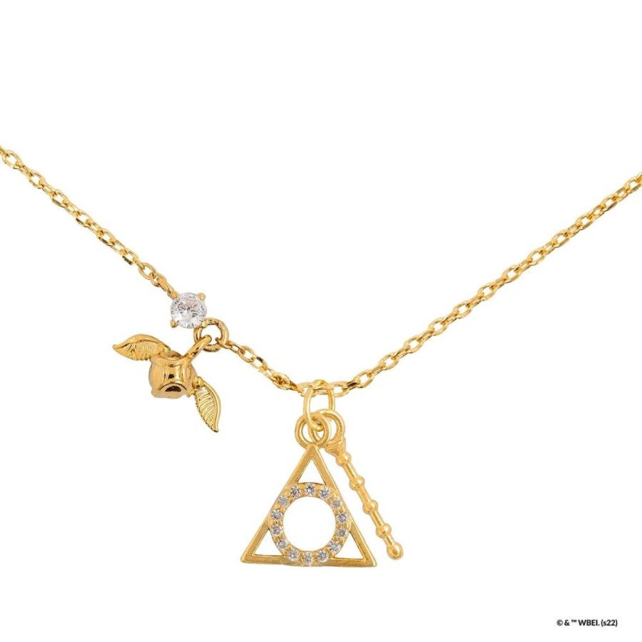 Popculture Harry Potter | Harry Potter - Deathly Hallows Necklace (Gold)