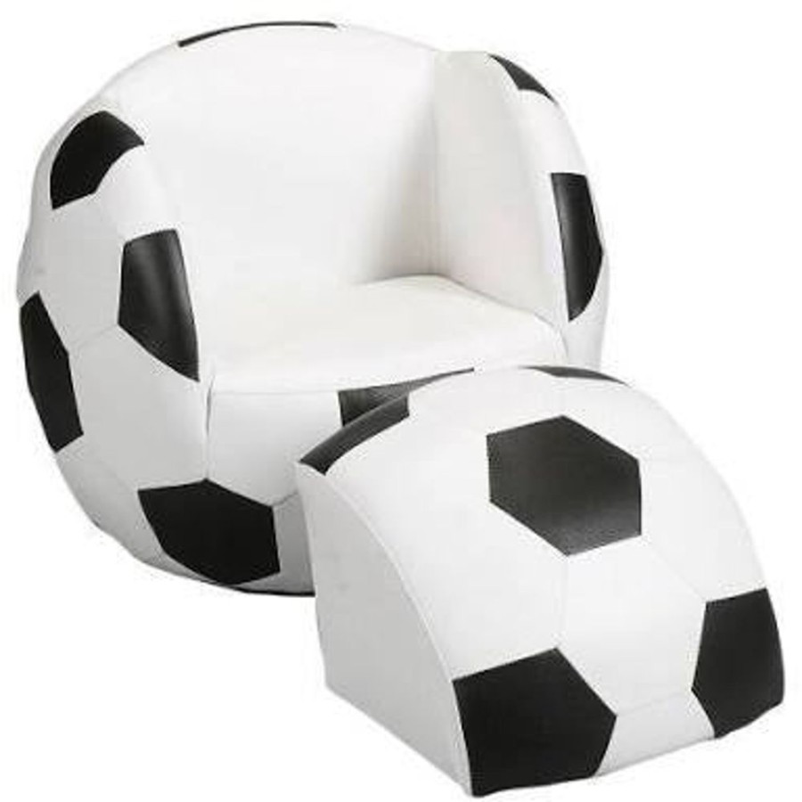 Toys Hollywood Interiors | Kids Soccer Ball Chair With Ottoman (Hld/Qy08)