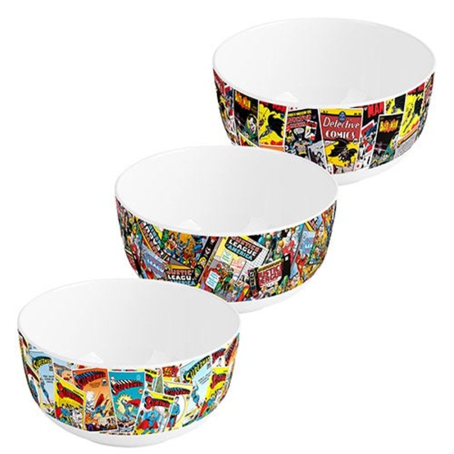 Popculture DC Comics | Dc Comics Set Of 3 Ceramic Bowls