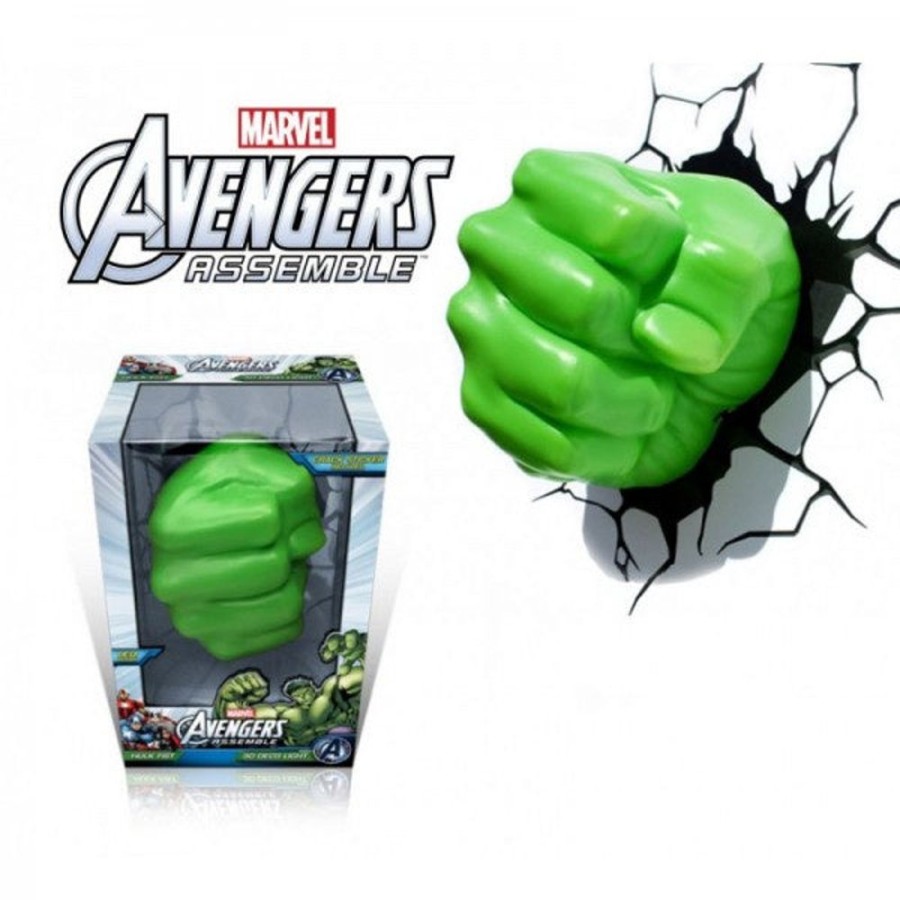 Popculture Marvel | Marvel Avengers Hulk Fist 3Dfx Wall Night Light