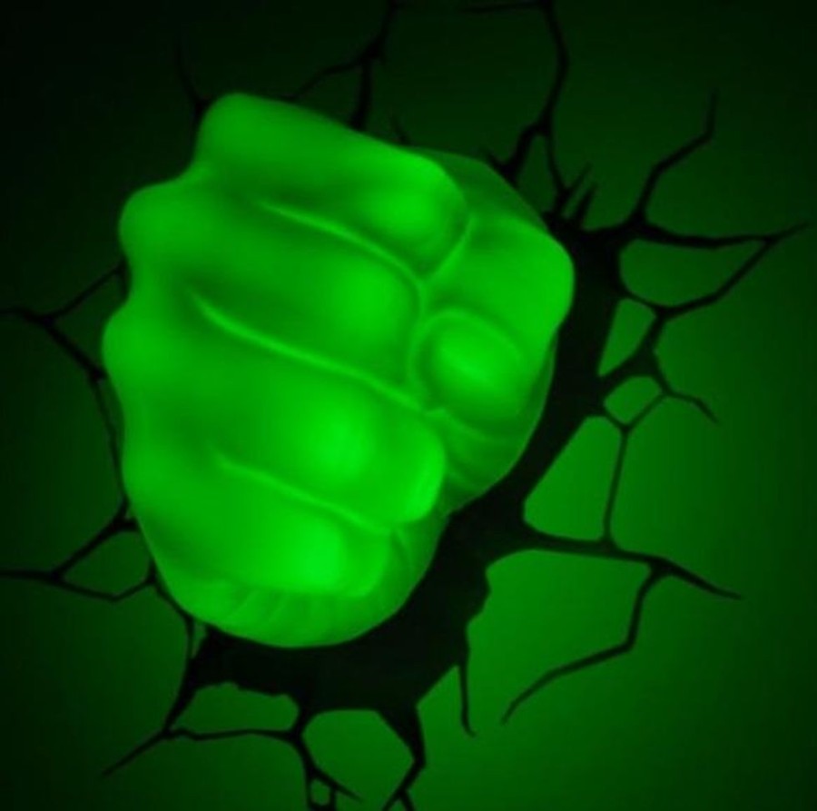 Popculture Marvel | Marvel Avengers Hulk Fist 3Dfx Wall Night Light