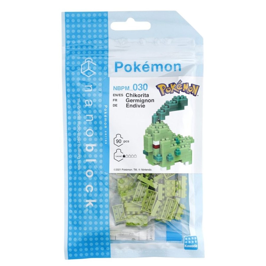 Toys kawada Pokemon Nanoblocks | Pokemon - Chikorita Nanoblock