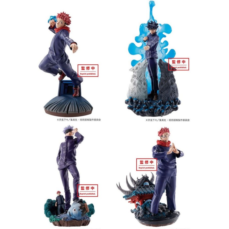 Anime Jujutsu Kaisen | Jujutsu Kaisen - Petitrama Ryoiki Tenkai Figures Vol.01 (Set Of 4)