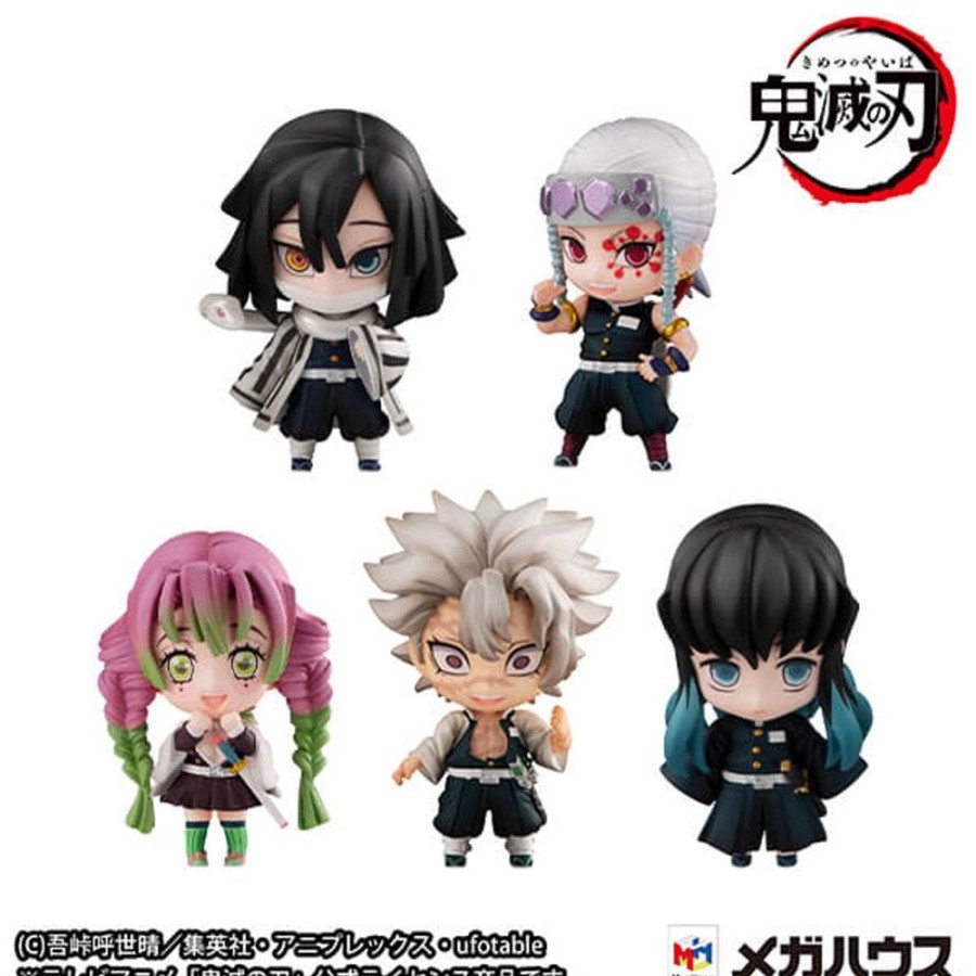 Anime Demon Slayer Figures | Demon Slayer: Kimetsu No Yaiba - Tanjiro & The Hashiras Mascot Set B