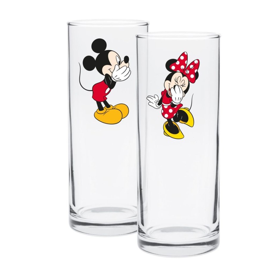 Popculture Disney | Disney Mickey And Minnie Set Of 2 Highball Glasses