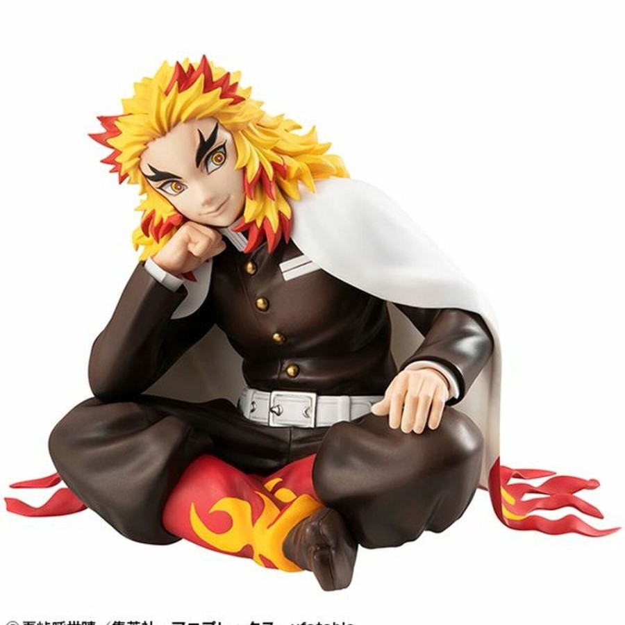 Anime Demon Slayer Figures | Demon Slayer: Kimetsu No Yaiba - G.E.M. Series - Palm Size Rengoku (With Gift)