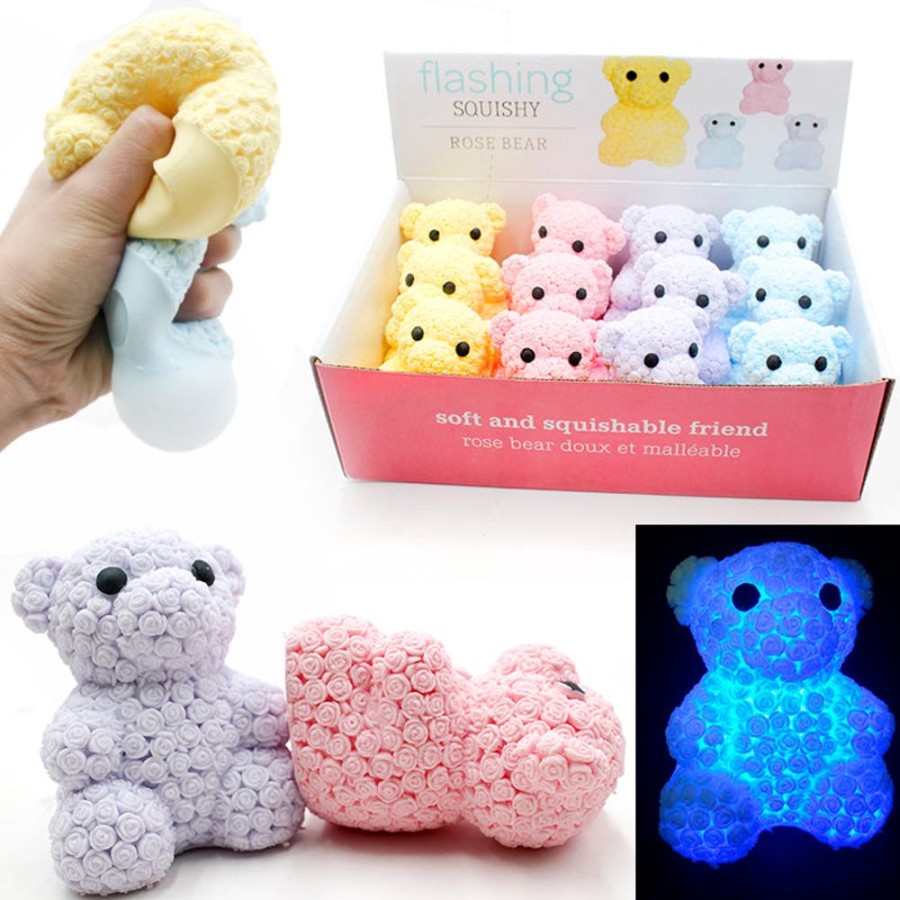 Toys All Brands Toys | Squishy Light-Up Teddy Bear (Assorted)