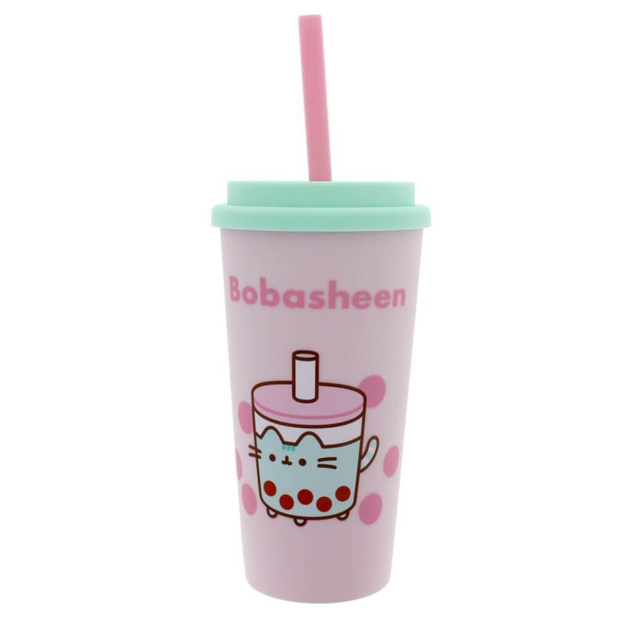 Food & Drinks PUSHEEN | Pusheen Sips: Bobasheen Beaker & Straw