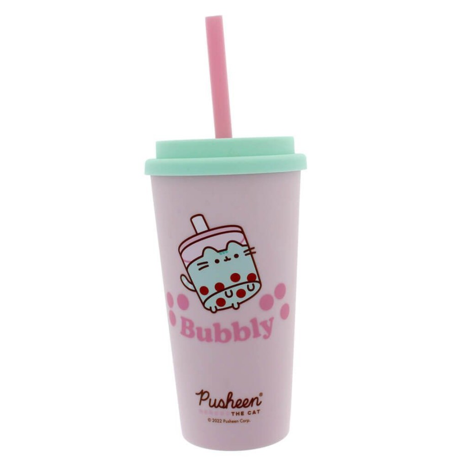 Food & Drinks PUSHEEN | Pusheen Sips: Bobasheen Beaker & Straw