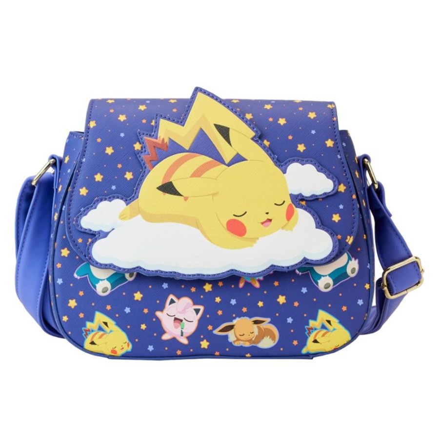 Anime Loungefly | Pokemon - Sleeping Pikachu & Eevee Crossbody Bag