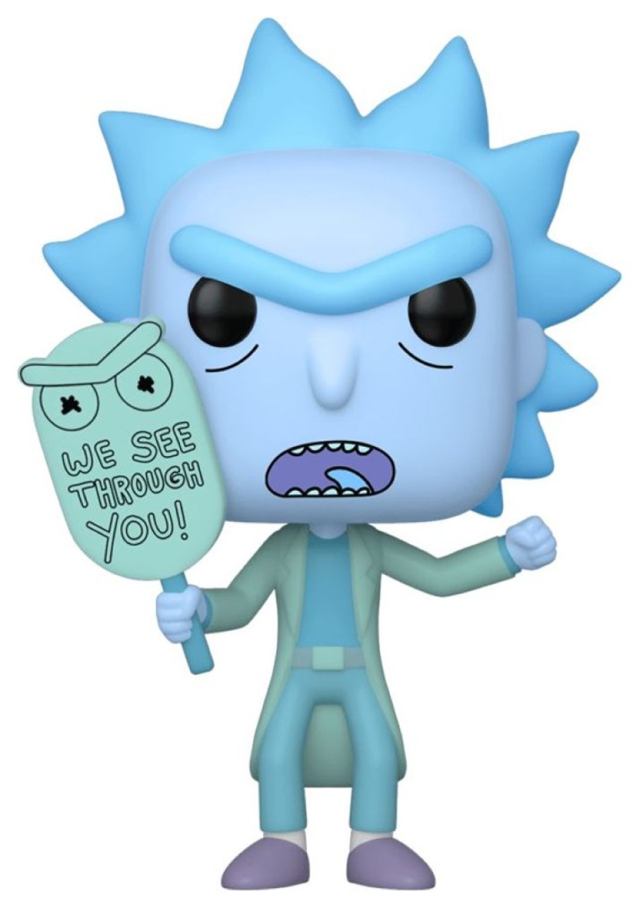 Popculture Funko | Rick And Morty - Hologram Rick (See You) Glow Us Exclusive Pop! Vinyl