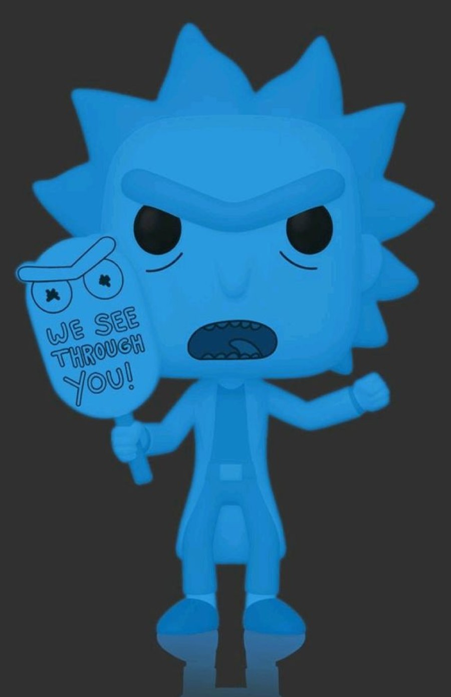 Popculture Funko | Rick And Morty - Hologram Rick (See You) Glow Us Exclusive Pop! Vinyl