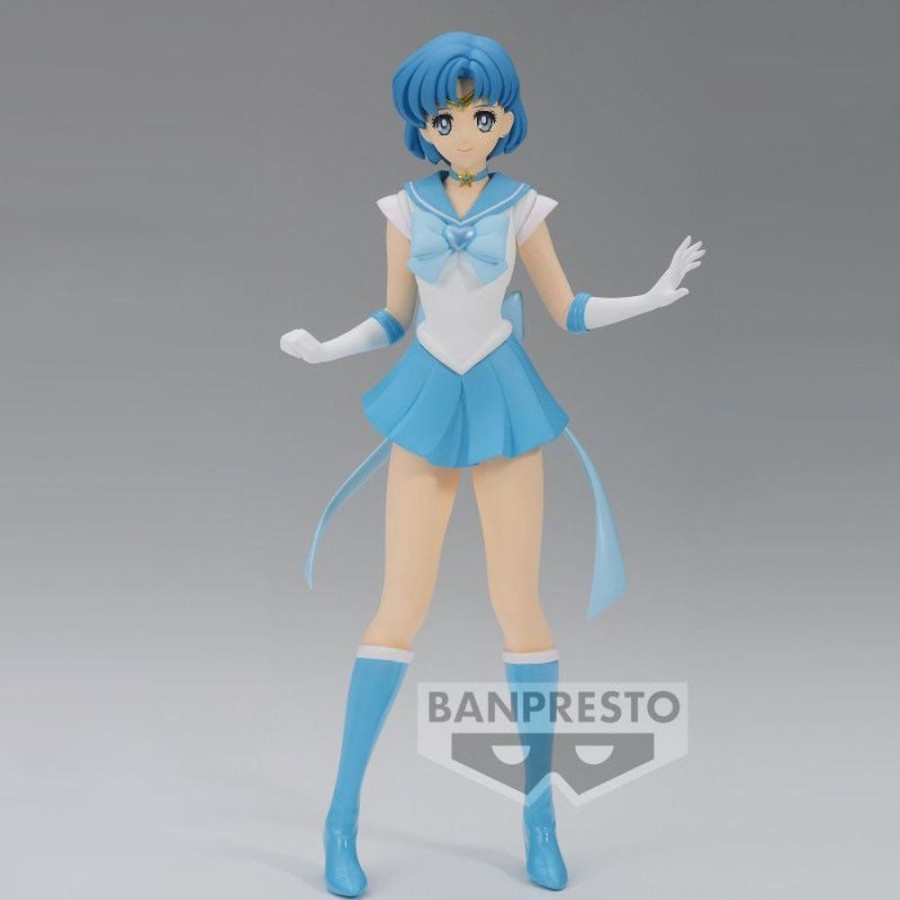 Anime QPosket Sailor Moon Figures | Sailor Moon Eternal - Glitter & Glamours - Super Sailor Mercury Figure (Ver. B)