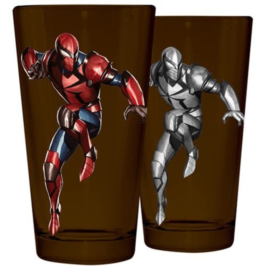 Food & Drinks Surreal Entertainment | Spider-Man Armour Pint Glass Tumbler