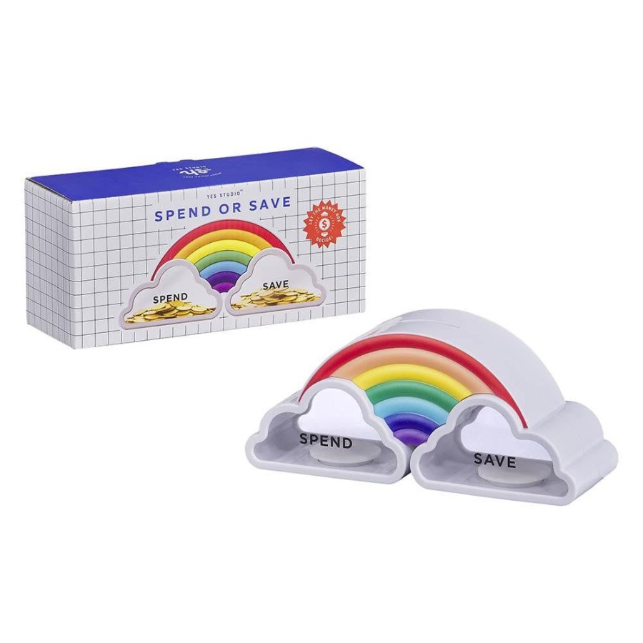 Toys Yes Studio | Yes Studio Spend Or Save Money Box (Rainbow)