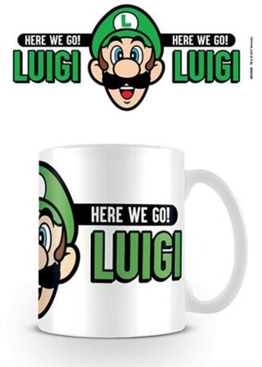 Popculture Super Mario Bro | Super Mario - Here We Go Luigi Mug