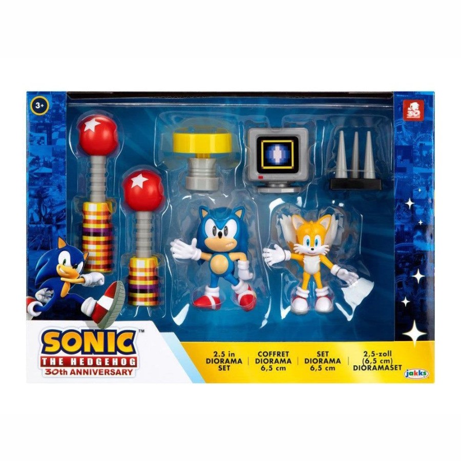 Toys Sonic The Hedgehog | Sonic The Hedgehog - 2.5" Figure Diorama Set