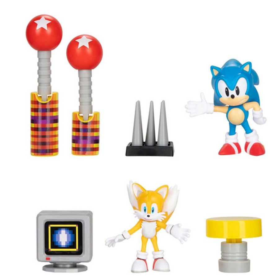 Toys Sonic The Hedgehog | Sonic The Hedgehog - 2.5" Figure Diorama Set