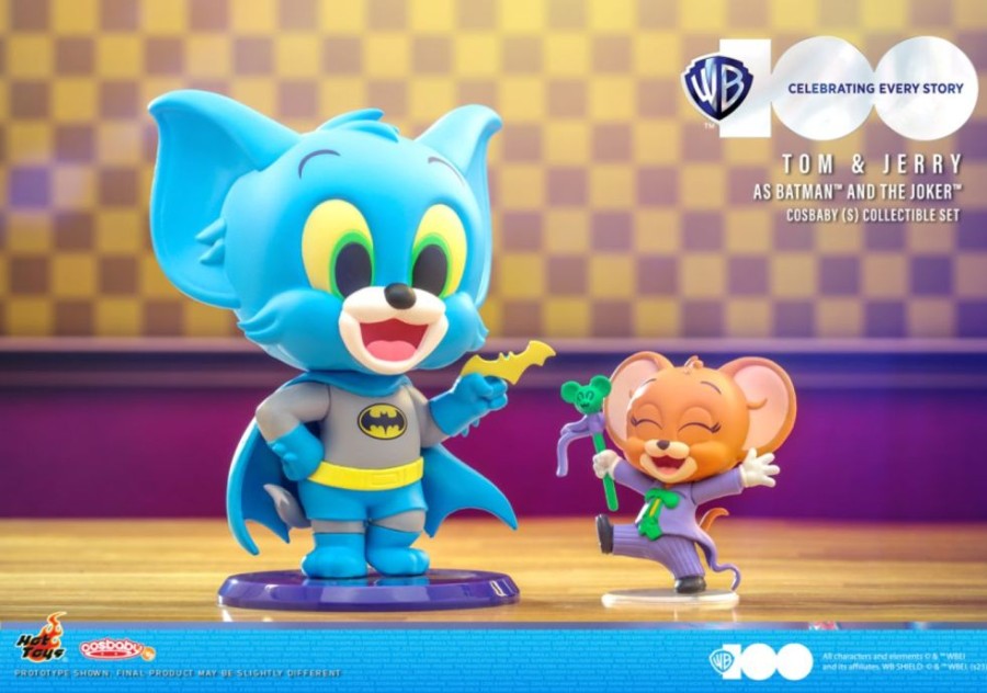 Popculture Hot Toys | Tom & Jerry - Tom & Jerry As Batman & Joker Cosbaby Set