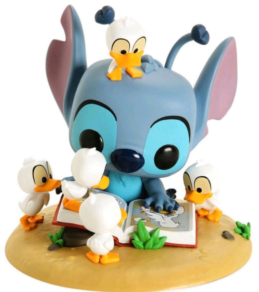 Popculture Disney | Lilo & Stitch - Stitch With Book & Ducks Us Exclusive Pop! Deluxe [Rs]