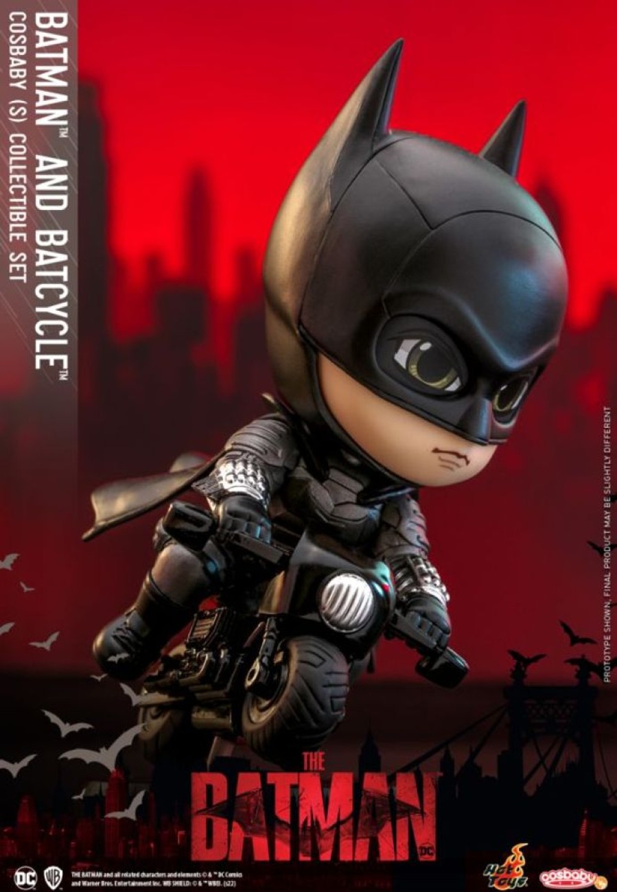 Popculture Hot Toys | The Batman - Batman And Batcycle Cosbaby Set