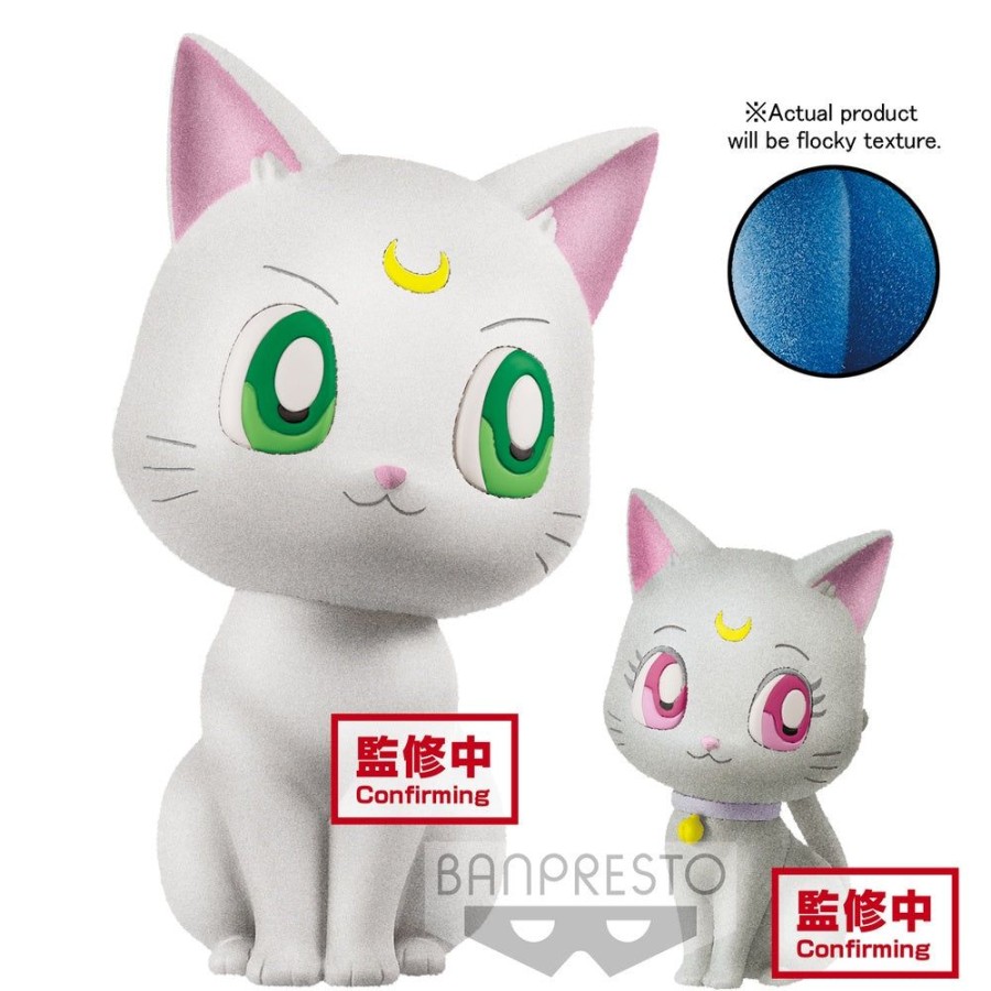 Anime QPosket Sailor Moon Figures | Sailor Moon Eternal - Fluffy Puffy - Artemis & Diana