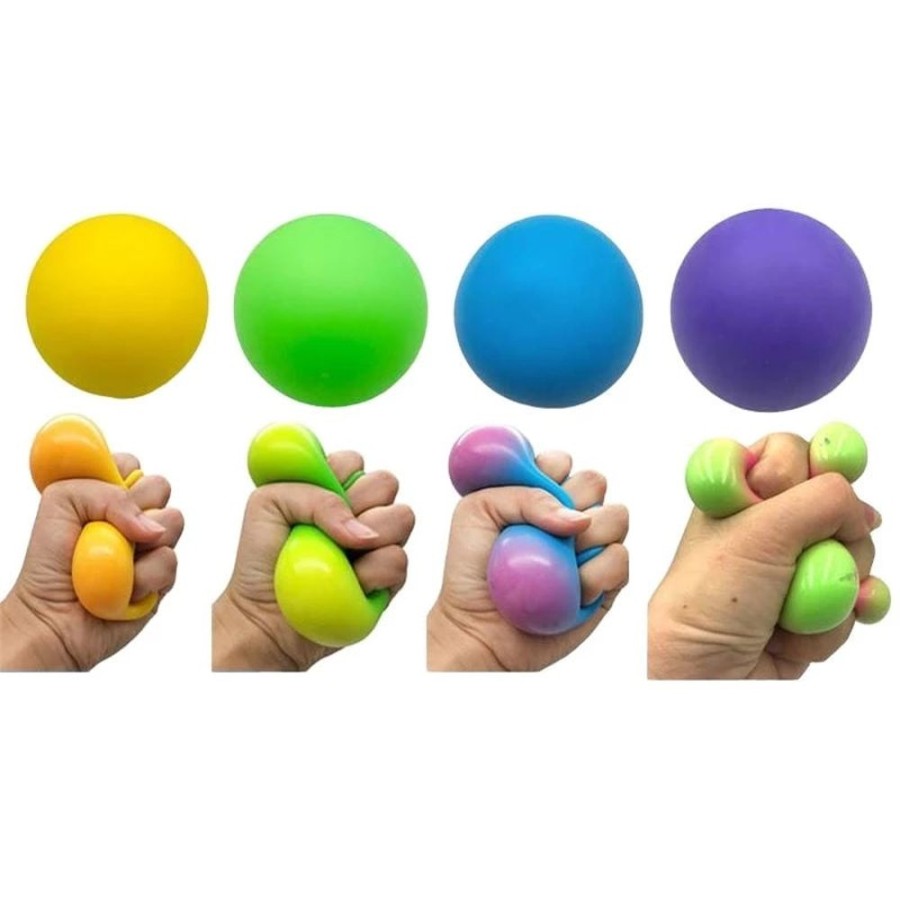 Toys All Brands Toys | Squish Slow Rise Neon Balls 6Cm Assorted