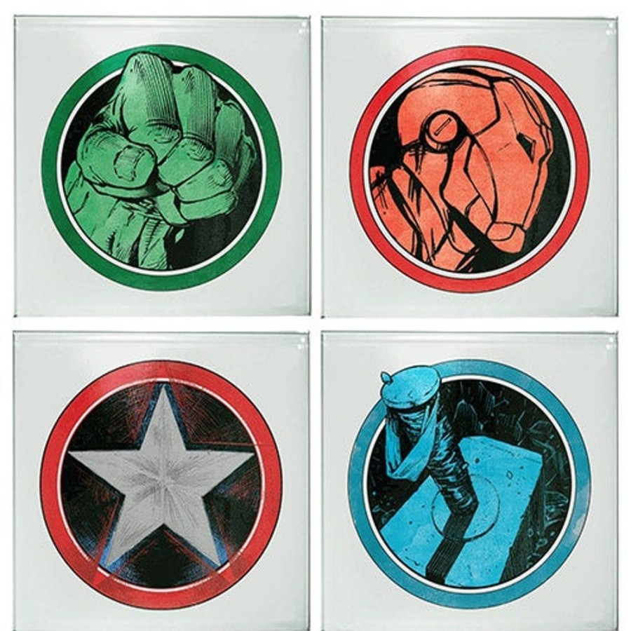 Popculture Marvel | Set Of 4 Marvel Avengers Coasters