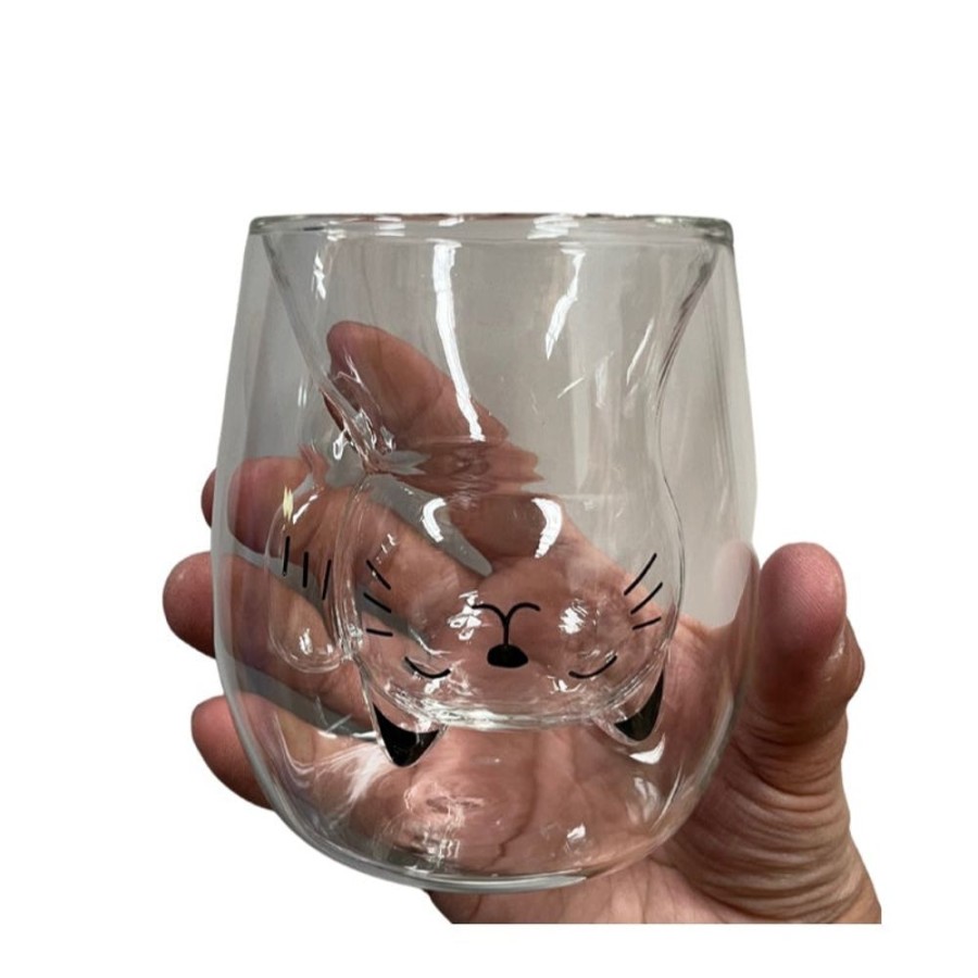 Food & Drinks Minitopia | Lovely Cat Double Layer Glass Cup