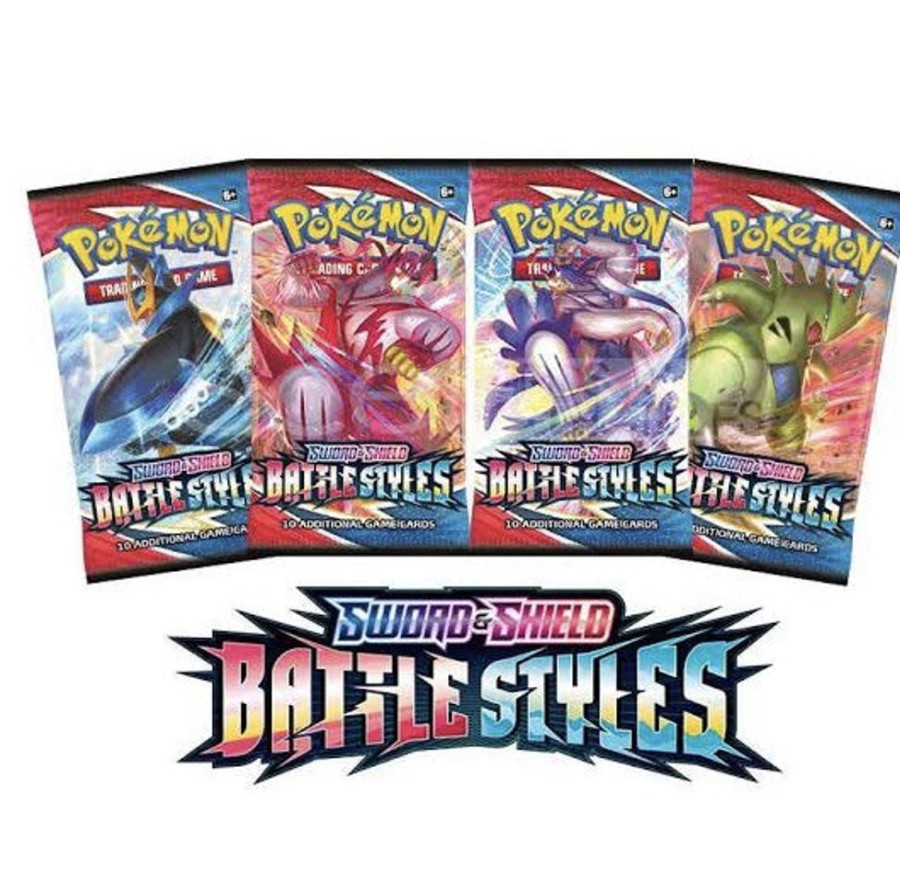 Games & Puzzles Pokemon | Pokemon Trading Cards - Sword And Shield - Battle Styles Booster Pack (10)