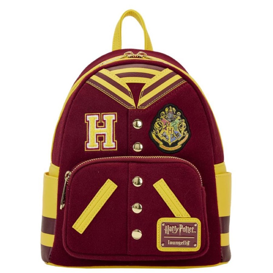 Popculture Loungefly | Harry Potter - Gryffindor Hogwarts Crest Varsity Jacket Mini Backpack