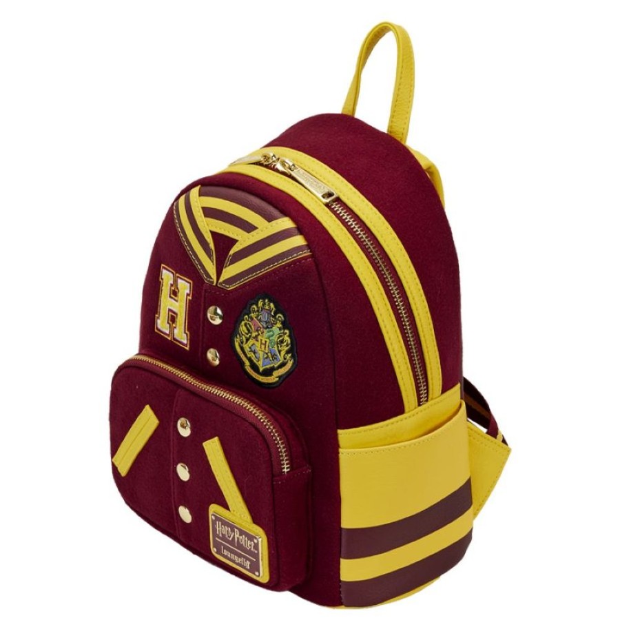 Popculture Loungefly | Harry Potter - Gryffindor Hogwarts Crest Varsity Jacket Mini Backpack