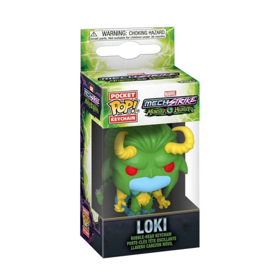 Fashion Funko | Marvel Mech Strike Monster Hunters - Loki Pocket Pop! Keychain