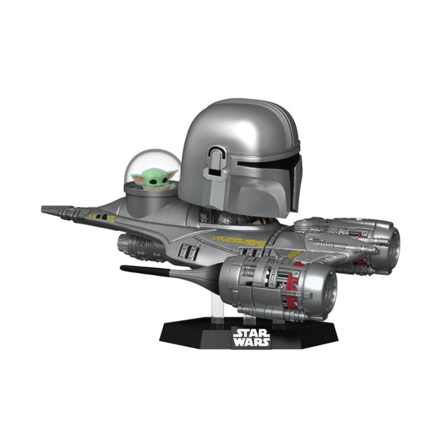 Popculture Funko | Star Wars - The Mandalorian And Grogu In N1 Starfighter Pop! Ride [Rs]