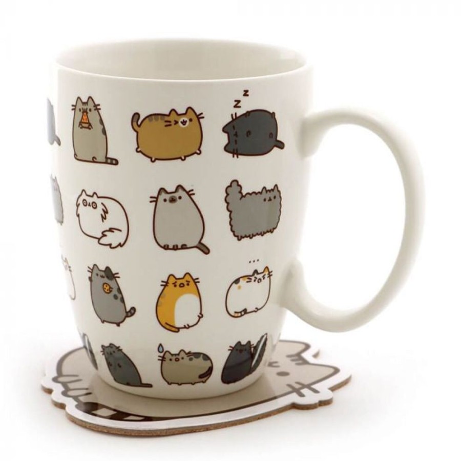 Food & Drinks PUSHEEN | Pusheen Mug And Coaster Set