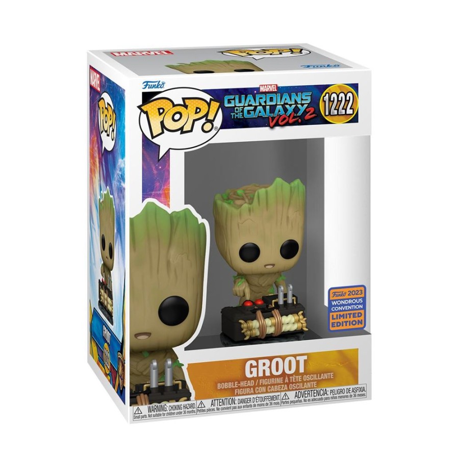 Popculture Funko | Guardians Of The Galaxy - Groot With Button Pop! Vinyl Wc23