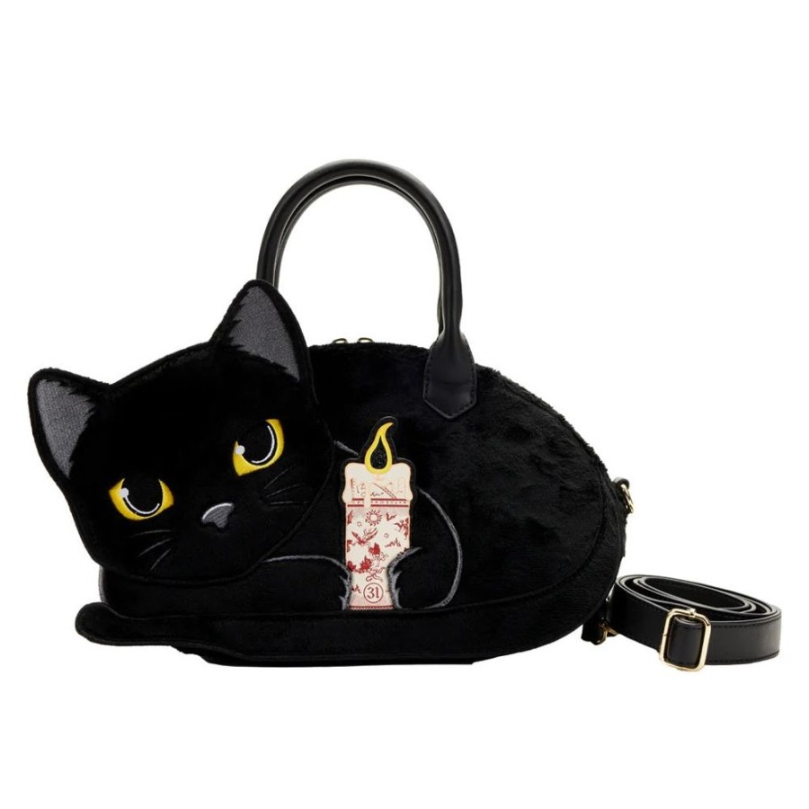 Loungefly Loungefly | Hocus Pocus - Binx Holding Candle Plush Crossbody Bag