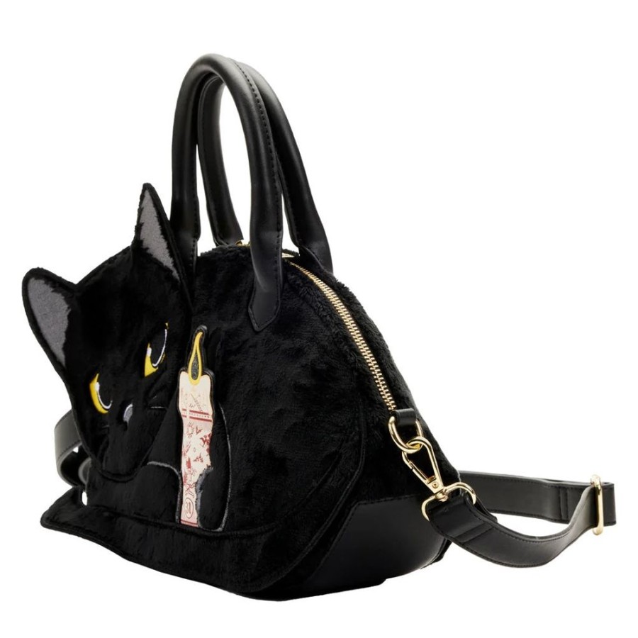 Loungefly Loungefly | Hocus Pocus - Binx Holding Candle Plush Crossbody Bag