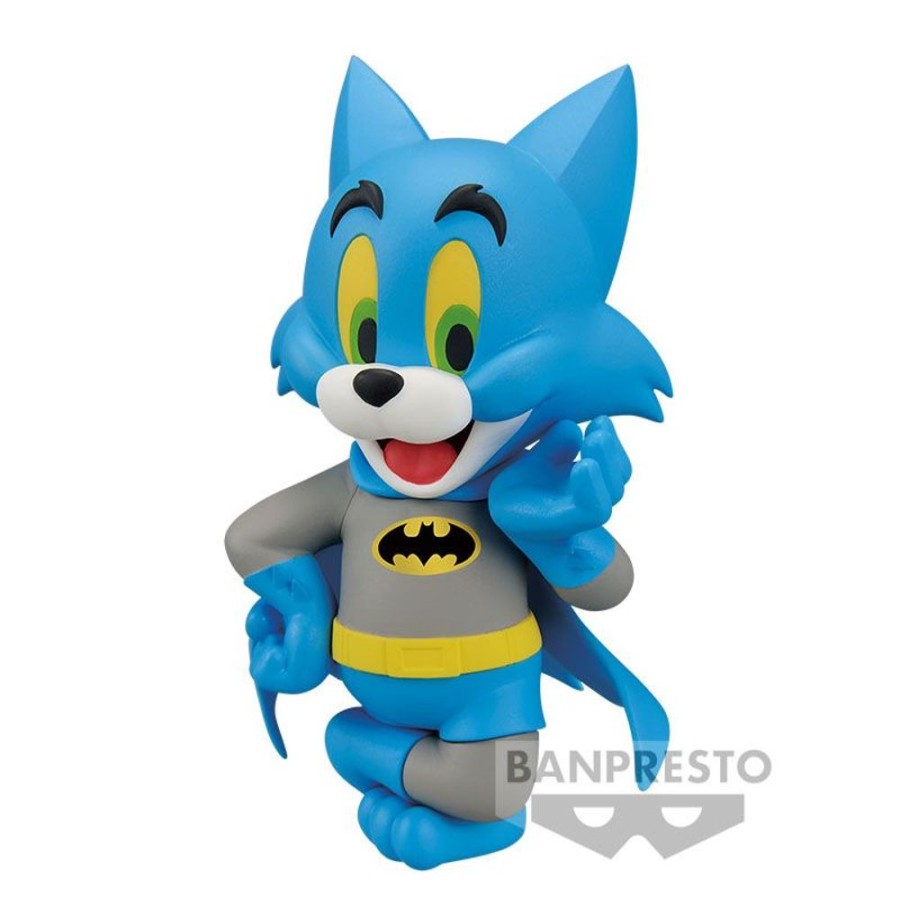 Popculture Bandai | Tom And Jerry Figure Collection - Tom As Batman - Wb 100Th Anniversary Ver