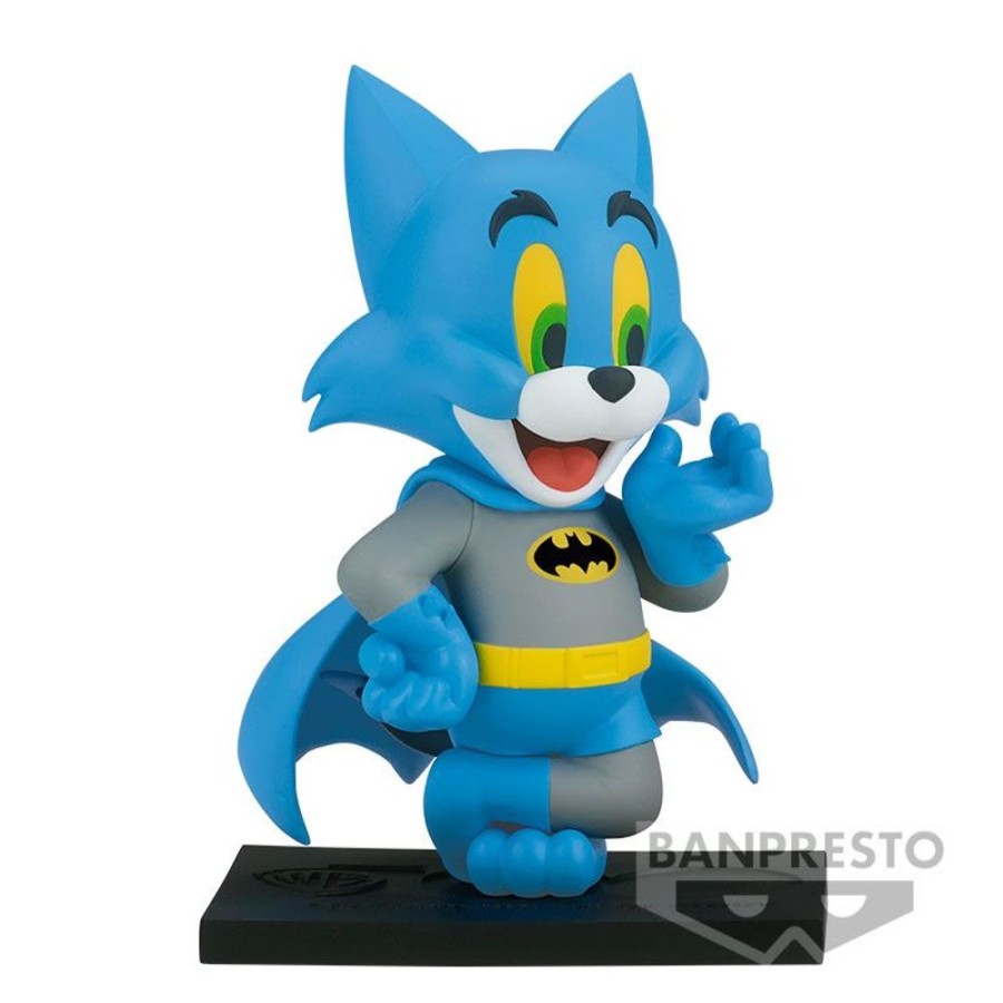 Popculture Bandai | Tom And Jerry Figure Collection - Tom As Batman - Wb 100Th Anniversary Ver