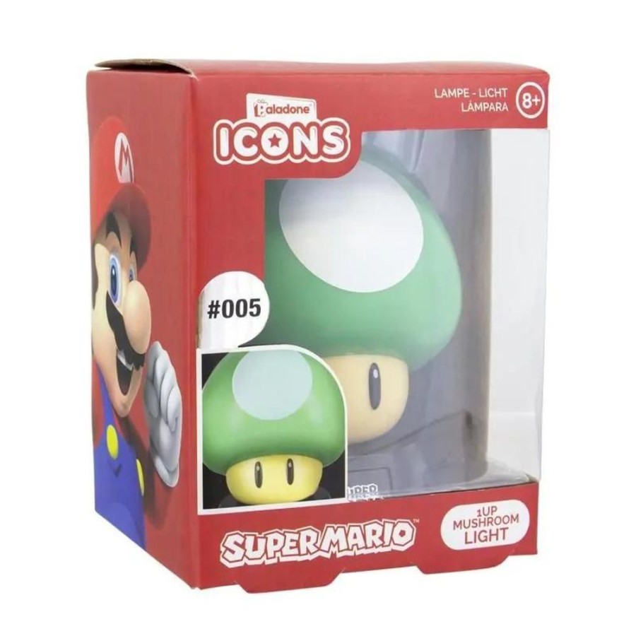 Popculture Nintendo | Super Mario - 1-Up Mushroom Icon Light