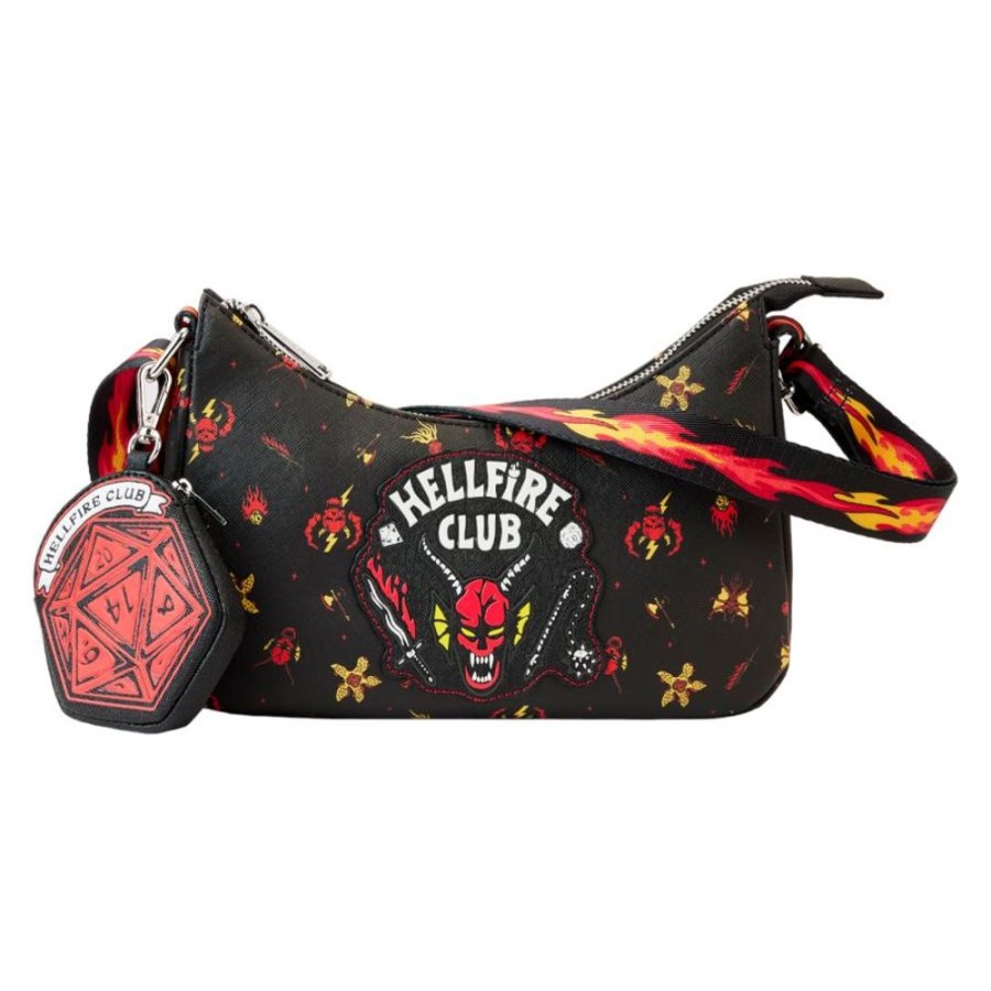 Popculture Loungefly | Stranger Things - Hellfire Club Crossbody Bag With Coin Purse