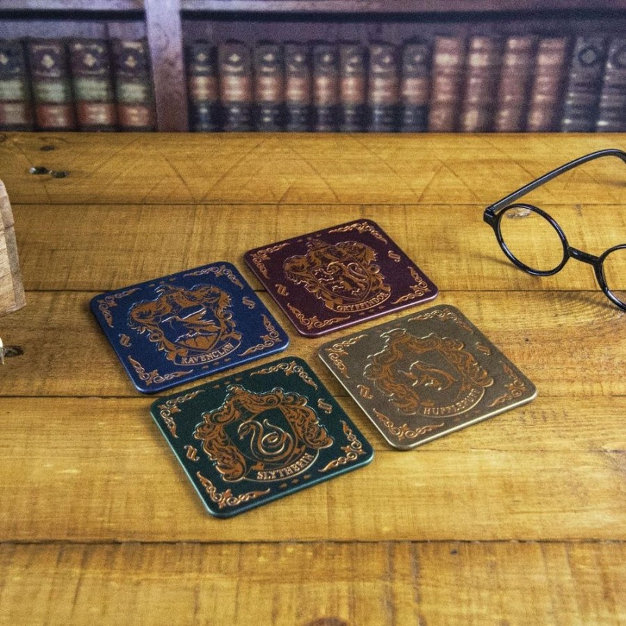 Popculture Harry Potter | Harry Potter - Hogwarts Crest Coasters (Set Of 4)